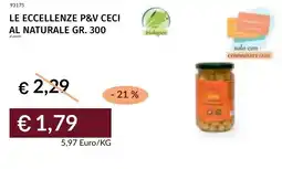 Prezzemolo e Vitale Le eccellenze p&v ceci al naturale offerta