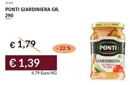 Prezzemolo e Vitale Ponti giardiniera offerta