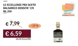 Prezzemolo e Vitale Le eccellenze p&v aceto balsamico densita' 1,19 offerta