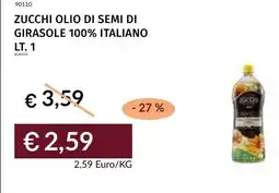 Prezzemolo e Vitale Zucchi olio di semi di girasole 100% italiano offerta
