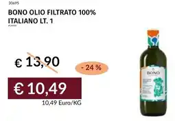Prezzemolo e Vitale Bono olio filtrato 100% italiano offerta