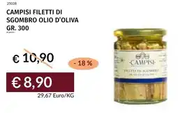 Prezzemolo e Vitale Campisi filetti di sgombro olio d'oliva offerta