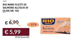 Prezzemolo e Vitale Rio mare filetti di salmone all'olio di oliva offerta