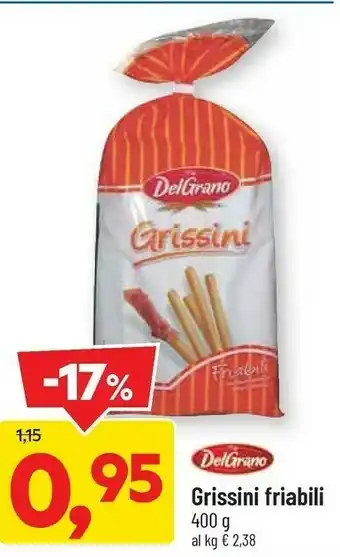 DPiù Delgrano grissini friabili offerta