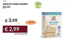 Prezzemolo e Vitale Sarchio pane azzimo Vital nature offerta