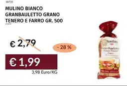 Prezzemolo e Vitale Mulino bianco granbauletto grano tenero e farro offerta