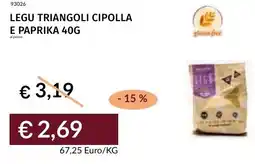 Prezzemolo e Vitale Legu triangoli cipolla e paprika offerta