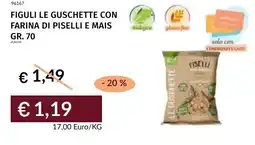 Prezzemolo e Vitale Figuli le guschette con farina di piselli e mais offerta