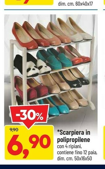 Scarpiera in polipropilene