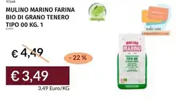 Prezzemolo e Vitale Mulino marino farina bio di grano tenero tipo 00 offerta