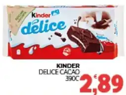 Eté Kinder delice cacao offerta