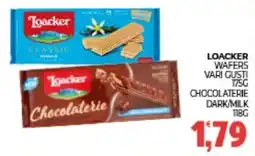Eté Loacker wafers e chocolaterie dark/milk offerta