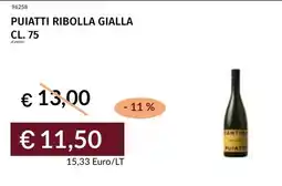 Prezzemolo e Vitale Puiatti ribolla gialla offerta