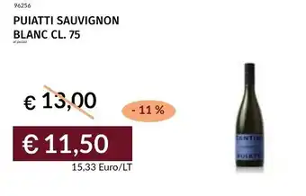 Prezzemolo e Vitale Puiatti sauvignon blanc offerta