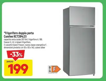 DPiù Frigorifero doppia porta comfee rct284ls1 offerta