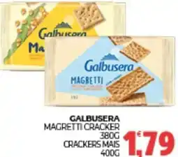 Eté Galbusera magretti cracker e crackers mais offerta