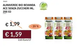 Prezzemolo e Vitale Almaverde bio bevanda ace senza zuccheri offerta