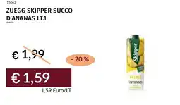 Prezzemolo e Vitale Zuegg skipper succo d'ananas offerta