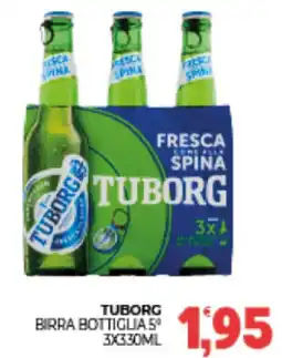 Eté Tuborg birra bottiglia 5° offerta