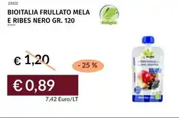 Prezzemolo e Vitale Bioitalia frullato mela e ribes nero offerta
