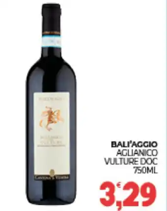 Eté Bali'aggio aglianico vulture doc offerta