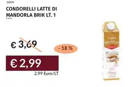 Prezzemolo e Vitale Condorelli latte di mandorla brik offerta