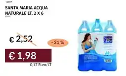 Prezzemolo e Vitale Santa maria acqua naturale offerta