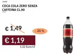 Prezzemolo e Vitale Coca cola zero senza caffeina offerta