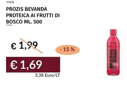 Prezzemolo e Vitale Prozis bevanda proteica ai frutti di bosco offerta