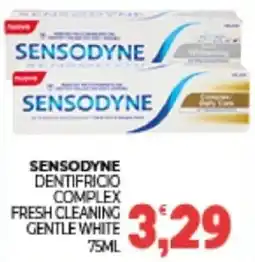 Eté Sensodyne dentifricio complex fresh cleaning gentle white offerta