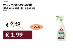 Prezzemolo e Vitale Winni's sgrassatore spray marsiglia offerta