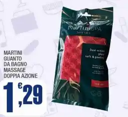 Splendidi e Splendenti Martini guanto da bagno massage doppia azione offerta