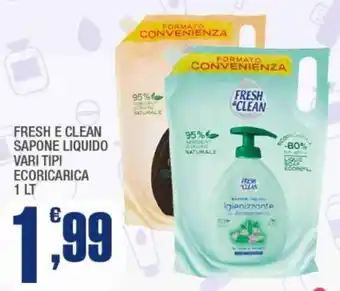 Fresh e clean sapone liquido ecoricarica