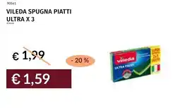 Prezzemolo e Vitale Vileda spugna piatti ultra x 3 offerta