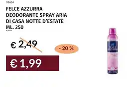 Prezzemolo e Vitale Felce azzurra deodorante spray aria di casa notte d'estate offerta