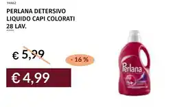Prezzemolo e Vitale Perlana detersivo liquido capi colorati offerta