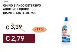 Prezzemolo e Vitale Omino bianco detersivo additivo liquido disinfettante offerta