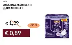 Prezzemolo e Vitale Lines idea assorbenti ultra notte x 8 offerta