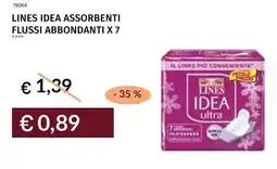Prezzemolo e Vitale Lines idea assorbenti flussi abbondanti x 7 offerta