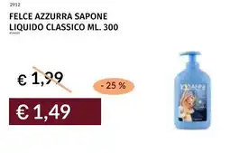 Prezzemolo e Vitale Felce azzurra sapone liquido classico offerta