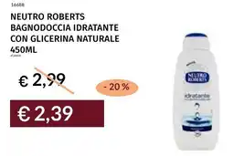 Prezzemolo e Vitale Neutro roberts bagnodoccia idratante con glicerina naturale offerta