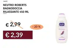 Prezzemolo e Vitale Neutro roberts bagnodoccia rilassante offerta
