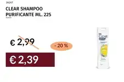 Prezzemolo e Vitale Clear shampoo purificante offerta