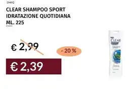 Prezzemolo e Vitale Clear shampoo sport idratazione quotidiana offerta