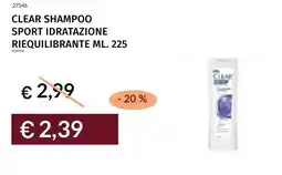 Prezzemolo e Vitale Clear shampoo sport idratazione riequilibrante offerta