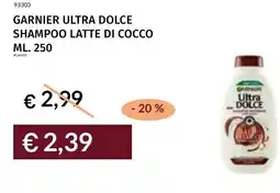 Prezzemolo e Vitale Garnier ultra dolce shampoo latte di cocco offerta