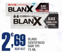 Splendidi e Splendenti Blanx dentifricio offerta