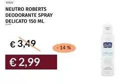 Prezzemolo e Vitale Neutro roberts deodorante spray delicato offerta