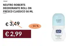 Prezzemolo e Vitale Neutro roberts deodorante roll on fresco classico offerta