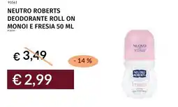 Prezzemolo e Vitale Neutro roberts deodorante roll on monoi e fresia offerta
